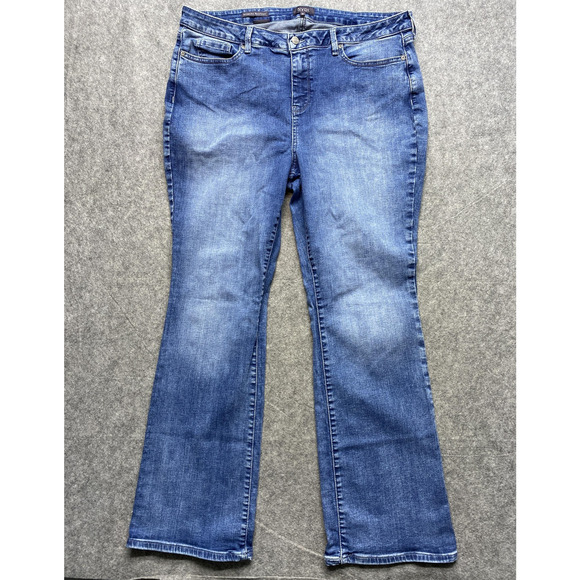 NYDJ Jeans Womens 18 Blue Barbara Bootcut Lift Tuck Stretch Denim Pants - Picture 2 of 14